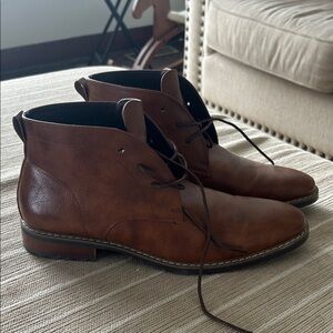 Kohl's Brown Leather Chukka Boots men